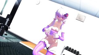 【MMD】Yuzuki Yukari Break a sweat【R-18】