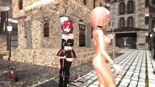 【MMD】Mara & Izumi are bargaining until night 2【R-18】