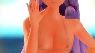 【MMD】Sheer bikini Murakumo - Lamb【R-18】