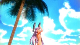 【MMD】Sheer bikini Murakumo - Lamb【R-18】