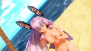 【MMD】Sheer bikini Murakumo - Lamb【R-18】