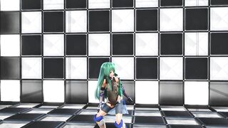 【MMD】Anti-demon shrine maiden Sanae【R-18】