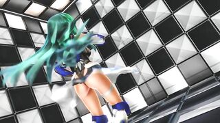 【MMD】Anti-demon shrine maiden Sanae【R-18】