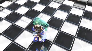 【MMD】Anti-demon shrine maiden Sanae【R-18】