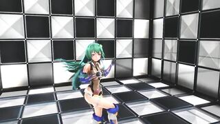 【MMD】Anti-demon shrine maiden Sanae【R-18】