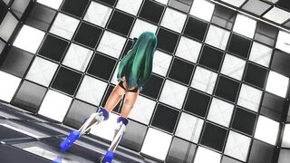 【MMD】Anti-demon shrine maiden Sanae【R-18】