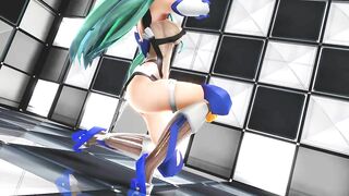 【MMD】Anti-demon shrine maiden Sanae【R-18】