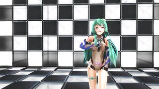 【MMD】Anti-demon shrine maiden Sanae【R-18】