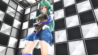 【MMD】Anti-demon shrine maiden Sanae【R-18】