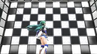 【MMD】Anti-demon shrine maiden Sanae【R-18】