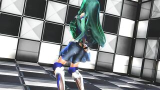 【MMD】Anti-demon shrine maiden Sanae【R-18】