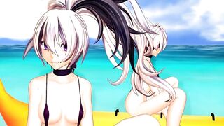 【SEX-MMD】Futanari Beach sex【R-18】