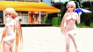 【MMD】Gokuraku Jodo Angela Balzac【R-18】