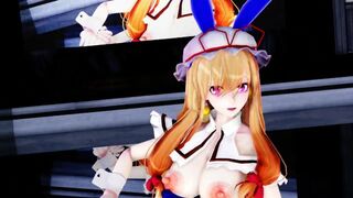 【SEX-MMD】Purple cosplay Gokuraku Jodo【R-18】