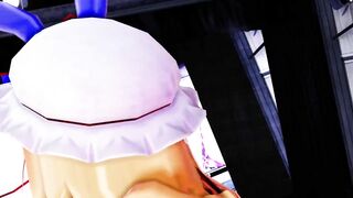 【SEX-MMD】Purple cosplay Gokuraku Jodo【R-18】