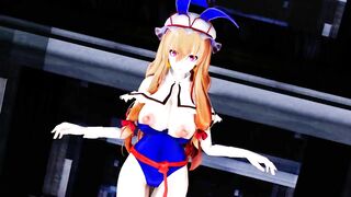 【SEX-MMD】Purple cosplay Gokuraku Jodo【R-18】