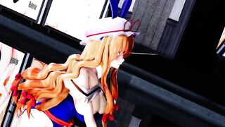 【SEX-MMD】Purple cosplay Gokuraku Jodo【R-18】