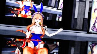 【SEX-MMD】Purple cosplay Gokuraku Jodo【R-18】