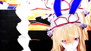 【SEX-MMD】Purple cosplay Gokuraku Jodo【R-18】