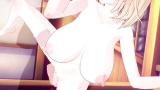 【Vtuber ワトソン・アメリア】ワトソン・アメリアがバックでセックスするだけLoop5