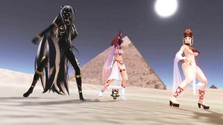 【MMD】Egyptian daughters is a tiger (back version)【R-18】