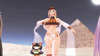 【MMD】Egyptian daughters is a tiger (back version)【R-18】