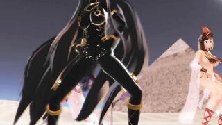 【MMD】Egyptian daughters is a tiger (back version)【R-18】