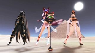 【MMD】Egyptian daughters is a tiger (back version)【R-18】