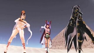 【MMD】Egyptian daughters is a tiger (back version)【R-18】