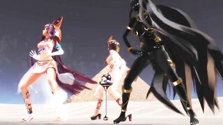 【MMD】Egyptian daughters is a tiger (back version)【R-18】