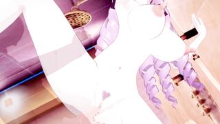 【Vtuber 壱百満天原サロメ】壱百満天原サロメがバックでセックスするだけLoop3