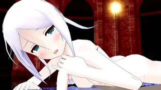 【SEX-MMD】Sea breeze magic circle Futanari masturbation【No sound】【R-18】