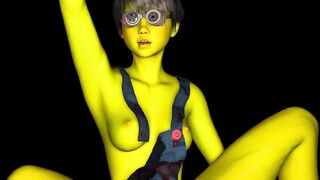 Cosplay Minion Babe Takes Big Dick