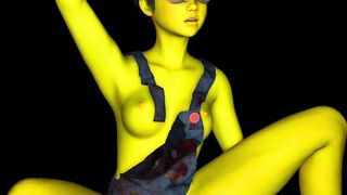 Cosplay Minion Babe Takes Big Dick