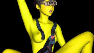 Cosplay Minion Babe Takes Big Dick