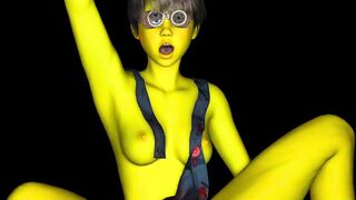 Cosplay Minion Babe Takes Big Dick