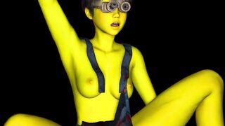 Cosplay Minion Babe Takes Big Dick