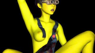 Cosplay Minion Babe Takes Big Dick