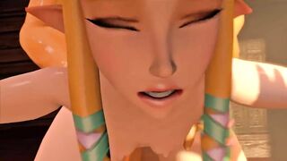 Princess Zelda Enjoys Big Cuck When Link Isnt Around - NTR 3D