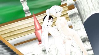 【MMD】KISS ME - Ruby & Weiss【R-18】