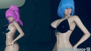 【MMD R-18 SEX DANCE】sweet perfect asses intense sex hot juicy pleasure intense sex sweet fuck