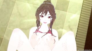 Mizuhara Chizuru Rent girlfriend as Ichinose Chizuru Ahegao