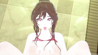 Mizuhara Chizuru Rent girlfriend as Ichinose Chizuru Ahegao