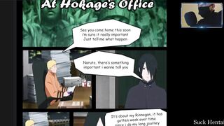 Sasuke Come to Hokage To Fuck Tsunade