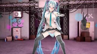 Hatsune Miku Fucked like a slut 【Hentai 3D】