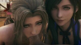 Aerith & Tifa SFM Compilation (Final Fantasy) 【Hentai 3D】