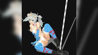 【MMD】Kanon nude Pole Dance【R-18】