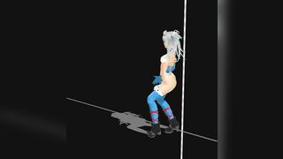 【MMD】Kanon nude Pole Dance【R-18】