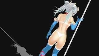 【MMD】Kanon nude Pole Dance【R-18】