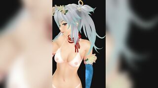 【MMD】Kanon nude Pole Dance【R-18】